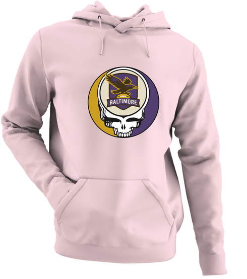 Baltimore Football - Premium Grateful Dead Hoodie - Light Pink - 4