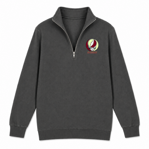 Bloomsburg University - Premium Grateful Dead Quarter-Zip Pullover - Charcoal - 5