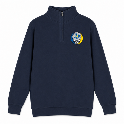 McNeese University - Premium Grateful Dead Quarter-Zip Pullover - Navy - 3