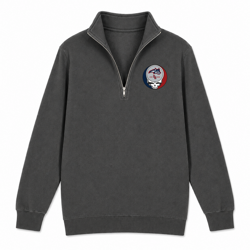 Stony Brook - Premium Grateful Dead Quarter-Zip Pullover - Charcoal - 6