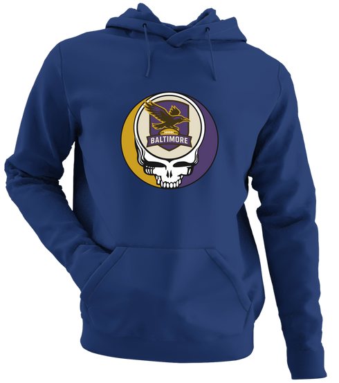 Baltimore Football - Premium Grateful Dead Hoodie - Navy - 2