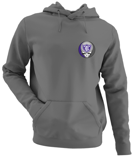 University of St Thomas - Premium Grateful Dead Left Chest Hoodie - Charcoal - 8