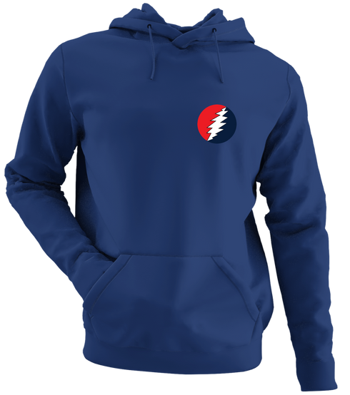 Classic - Premium Grateful Dead Left Chest Hoodie - Navy - 2