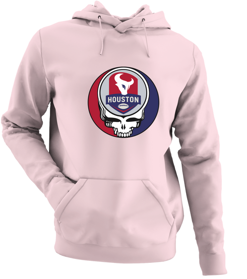 Houston Football - Premium Grateful Dead Hoodie - Light Pink - 4