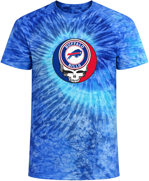 Buffalo Bills Logo Stealie Tie-Dye Grateful Dead T-Shirt