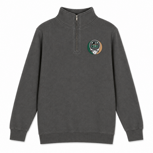 Cleveland State University - Premium Grateful Dead Quarter-Zip Pullover - Charcoal - 5