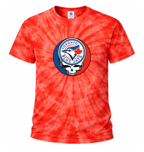 Toronto Blue Jays Stealie Tie-Dye Grateful Dead T-Shirt