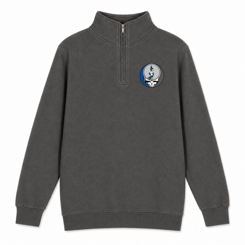 Creighton - Premium Grateful Dead Quarter-Zip Pullover - Charcoal - 5