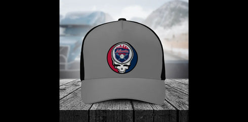 Grateful Dead - Atlanta Braves Stealie Grateful Dead Trucker Cap - StealieShop
