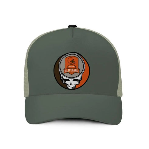 Grateful Dead - Cleveland Browns Stealie Trucker Cap - StealieShop