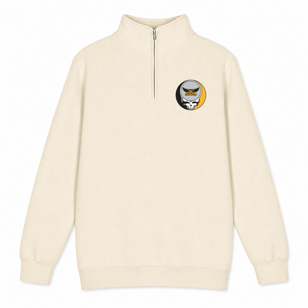 Kennesaw State University - Premium Grateful Dead Quarter-Zip Pullover - Sand - 1