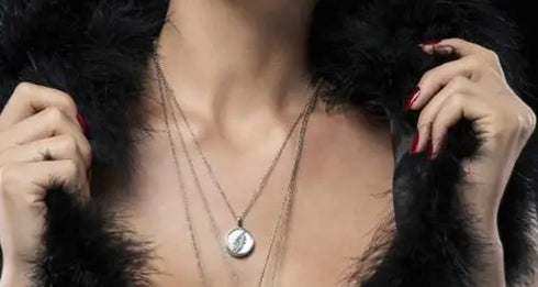 Grateful Dead - 13-Point Lightning Bolt Sterling Silver & Mother Of Pearl Charm Necklace - StealieShop