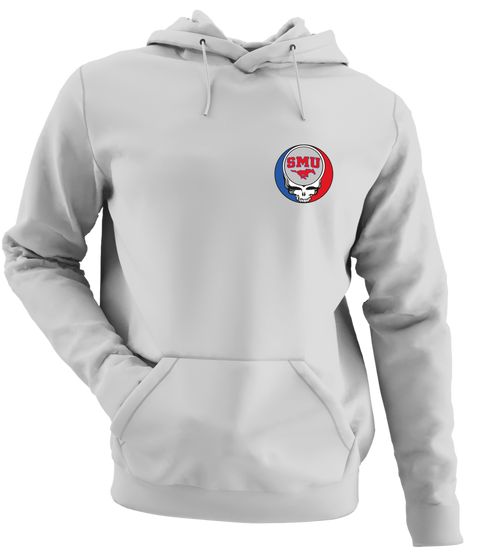 SMU - Premium Grateful Dead Left Chest Hoodie - Sport Grey - 9