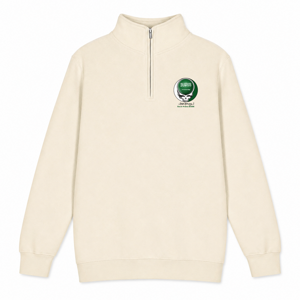Saudi Arabia FIFA World Cup - Premium Grateful Dead Quarter-Zip Pullover - Sand - 1