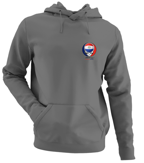 Paraguay FIFA World Cup - Premium Grateful Dead Left Chest Hoodie - Charcoal