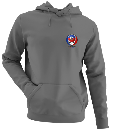 Haiti FIFA World Cup - Premium Grateful Dead Left Chest Hoodie - Charcoal - 8