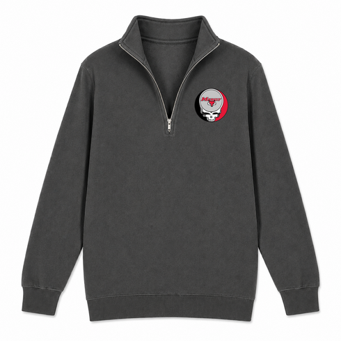 Marist - Premium Grateful Dead Quarter-Zip Pullover - Charcoal - 6