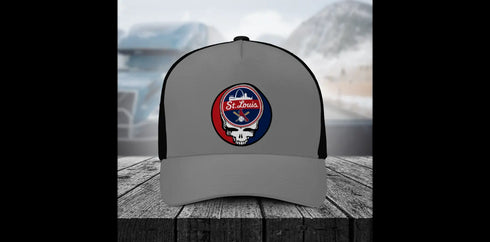 Grateful Dead - St. Louis Cardinals Stealie Grateful Dead Trucker Cap - StealieShop