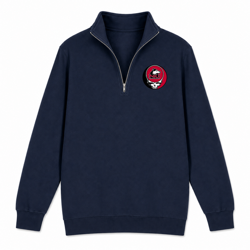 NIU - Premium Grateful Dead Quarter-Zip Pullover - Navy - 4