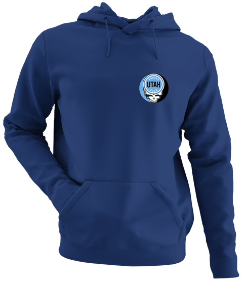 Utah Hockey Club - Premium Grateful Dead Left Chest Hoodie - Navy - 2