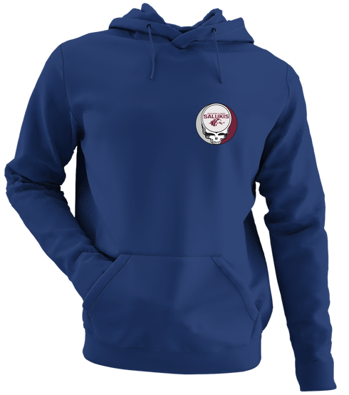 Southern Illinois - Premium Grateful Dead Left Chest Hoodie - Navy - 2