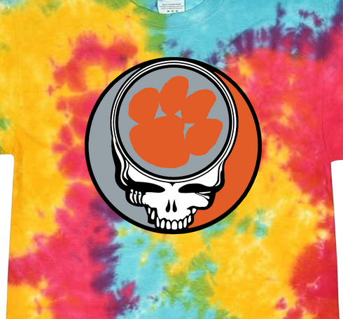 Clemson University Stealie Tie-Dye T-Shirt