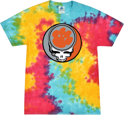 Clemson University Stealie Tie-Dye T-Shirt