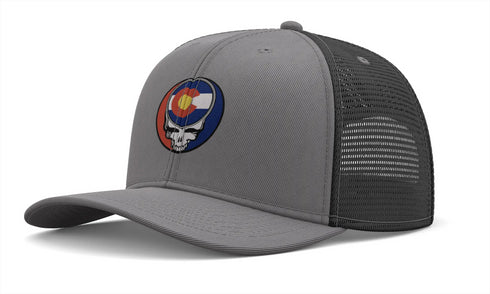 Grateful Dead - Colorado State Flag Stealie Grateful Dead Trucker Cap - StealieShop