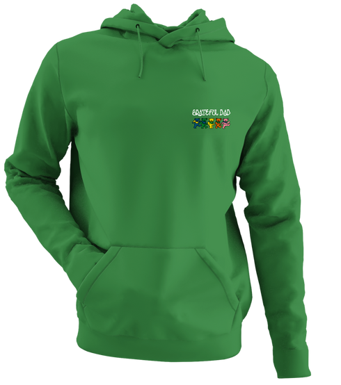 Grateful Dad - Premium Grateful Dead Left Chest Hoodie - Irish Green - 6