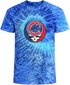 Chicago Cubs Logo Stealie Tie-Dye Grateful Dead T-Shirt