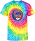 Chicago Cubs Logo Stealie Tie-Dye Grateful Dead T-Shirt