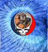 Custom Dog Stealie Tie-Dye Grateful Dead T-Shirt