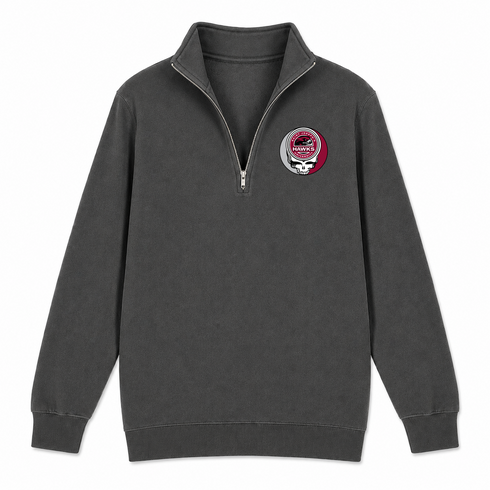 St Joseph's University - Premium Grateful Dead Quarter-Zip Pullover - Charcoal - 6