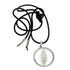 Grateful Dead - 13 Point Lightning Bolt Sterling Silver Mother Of Pearl Cord Necklace - StealieShop