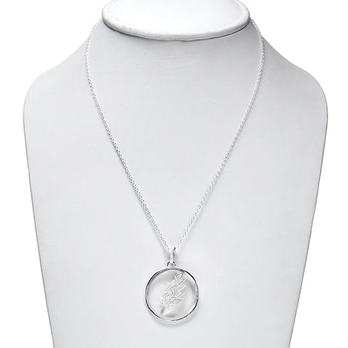 Grateful Dead - 13 Point Lightning Bolt Sterling Silver Mother Of Pearl Necklace - StealieShop