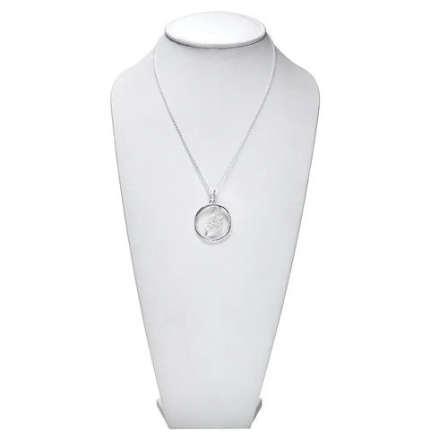 Grateful Dead - 13 Point Lightning Bolt Sterling Silver Mother Of Pearl Necklace - StealieShop