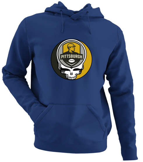 Pittsburgh Football - Premium Grateful Dead Hoodie - Navy - 2