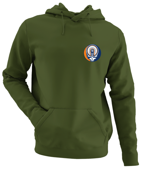 Chief Illinwek - Premium Grateful Dead Left Chest Hoodie - Military Green - 7