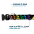 Grateful Dead - Plastic Clip Collar - Grateful Dead Script w/Bears & Skeletons Black/Multi Color - StealieShop