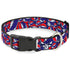 Grateful Dead - Plastic Clip Collar - Steal Your Face Stacked Red/White/Blue - StealieShop