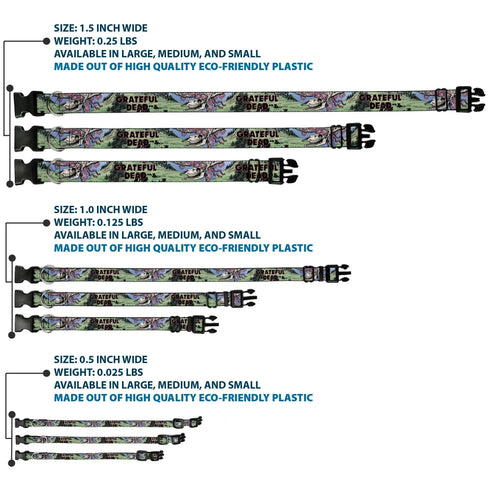 Grateful Dead - Plastic Clip Collar - Grateful Dead Dave's Picks Volume Nine Montana Cover Art - StealieShop