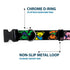 Grateful Dead - Plastic Clip Collar - Grateful Dead Dancing Bears Close-Up Black/Multi Color - StealieShop