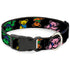 Grateful Dead - Plastic Clip Collar - Grateful Dead Dancing Bears Close-Up Black/Multi Color - StealieShop
