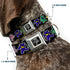 Grateful Dead - Grateful Dead Bear Seatbelt Buckle Collar - Dancing Bears Black/Multi Color - StealieShop