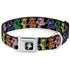 Grateful Dead - Grateful Dead Bear Seatbelt Buckle Collar - Dancing Bears Black/Multi Color - StealieShop