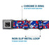 Grateful Dead - Steal Your Face Seatbelt Buckle Collar - Steal Your Face Stacked Red/White/Blue - StealieShop