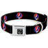 Grateful Dead - Steal Your Face Seatbelt Buckle Collar - Steal Your Face Repeat Black/Color - StealieShop