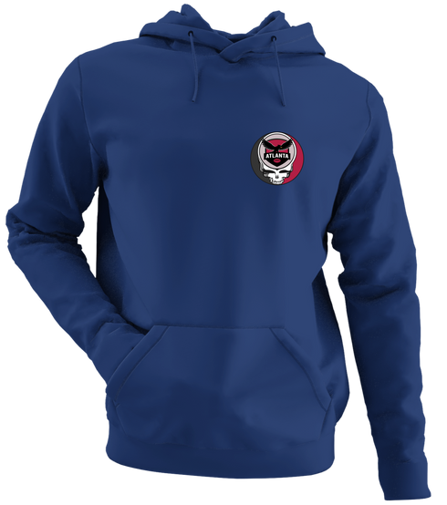 Atlanta Football - Premium Grateful Dead Left Chest Hoodie - Navy - 2
