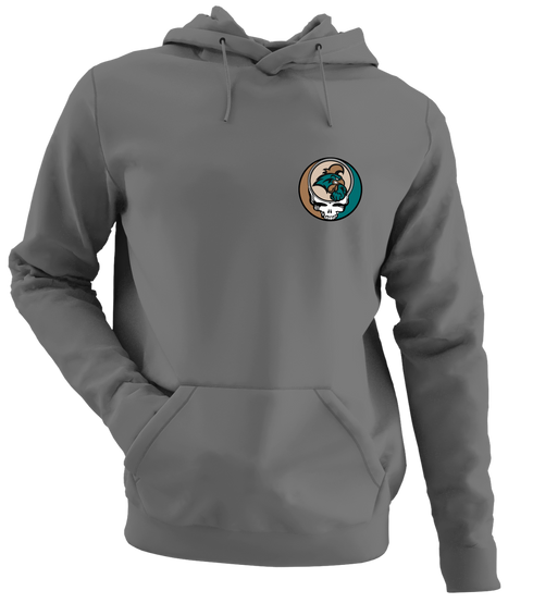 Coastal Carolina University - Premium Grateful Dead Left Chest Hoodie - Charcoal - 8