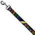 Grateful Dead - Dog Leash - Grateful Dead Script w/Bears & Skeletons Black/Multi Color - StealieShop